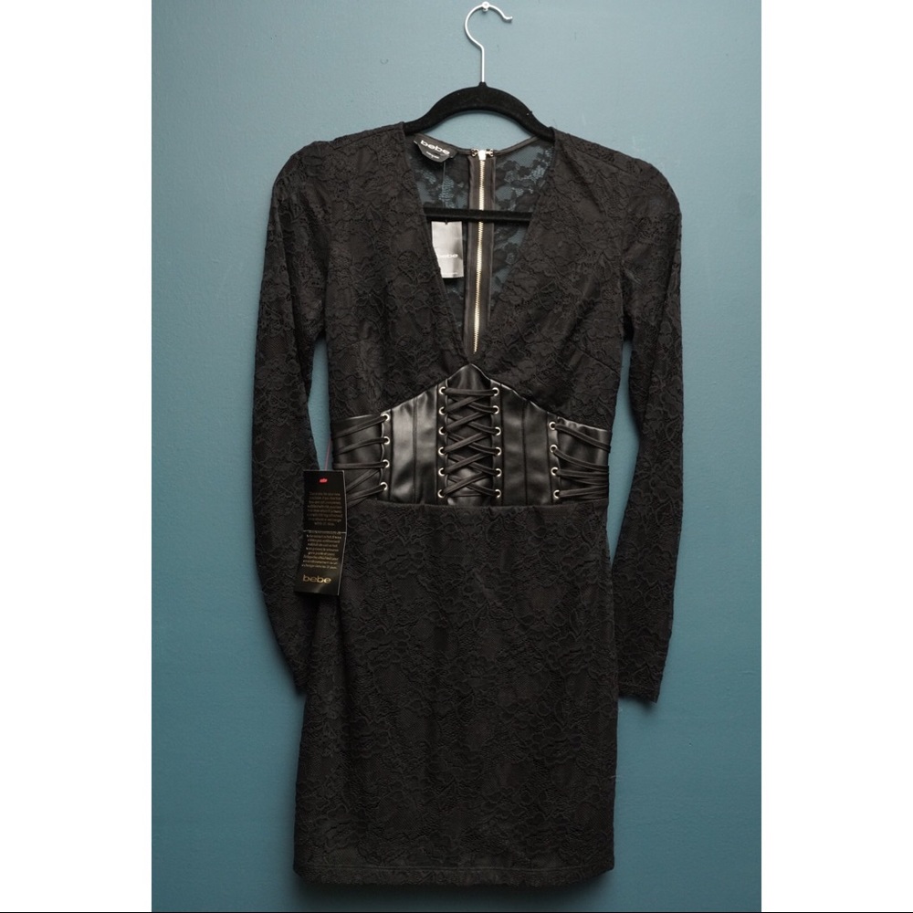 Bebe Lace Corset Mini Dress 🖤